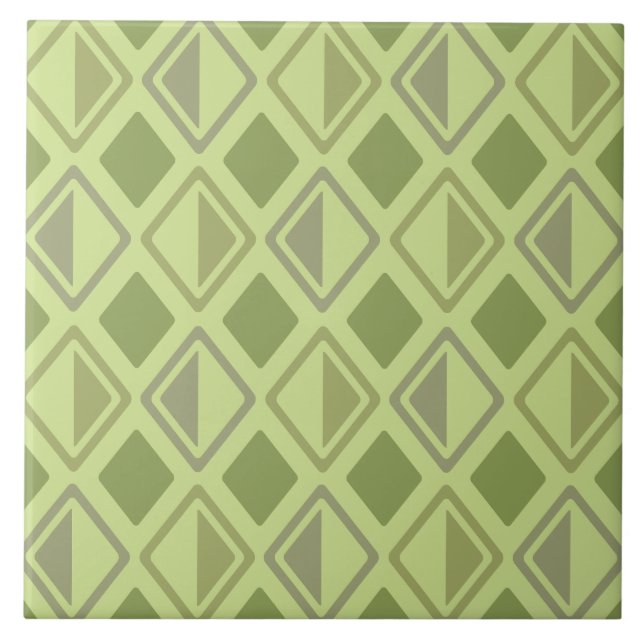 Modern Diamonds Chartreuse Kakelplatta (Framsidan)