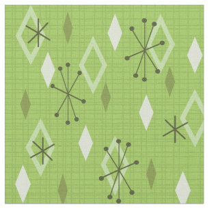 Modern Diamonds Chartreuse Tyg