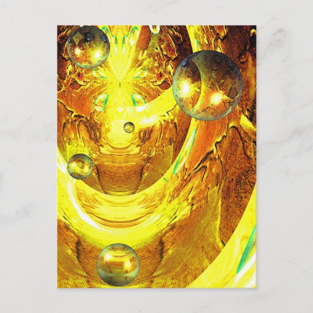 Modern digital Abstrakt Vykort (Framsida)