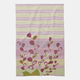 Modern digital Blommigt Kökshandduk