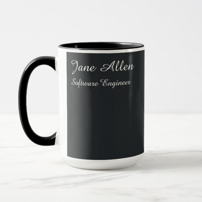 Modern Digital Haiku Minimalistisk Poet Mugg (Vänster)