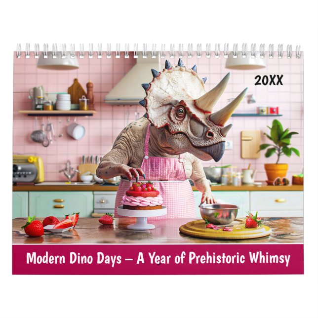 Modern Dino Days – A Year of Prehistoric Whimsy Kalender (Omslag)