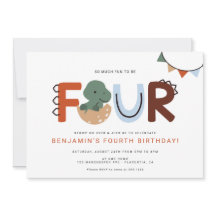 Modern Dinosaur 4e födelsedagen Party