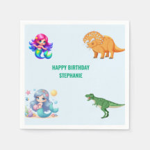 Modern Dinosaur sjöjungfru Födelsedagsfest