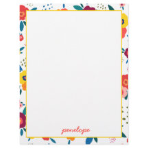 Modern diskett Blommönster Coral Script Namn