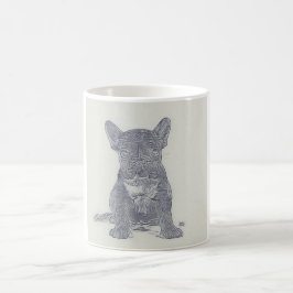 Modern Distress Photo Fransk Bulldog Älskare Kaffemugg