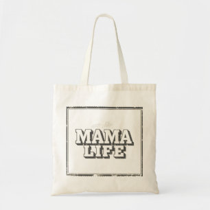 Modern Distressed "Mammas Liv" Minimalist Present Tygkasse