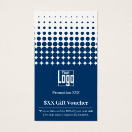 Modern ditt befordringsblåvita presentkort visitkort