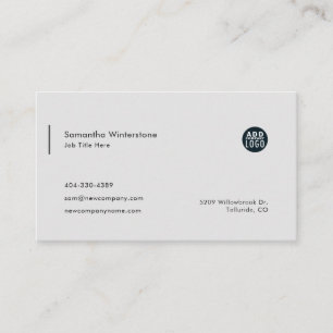 Modern DIY Company Logotyp Simple Visitkort