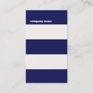 Modern DJ Hip Navy Blue and White Rand Visitkort