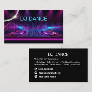 Modern DJ Visitkort