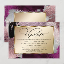 Modern Djärv Abstrakt Cassis Vin Försening