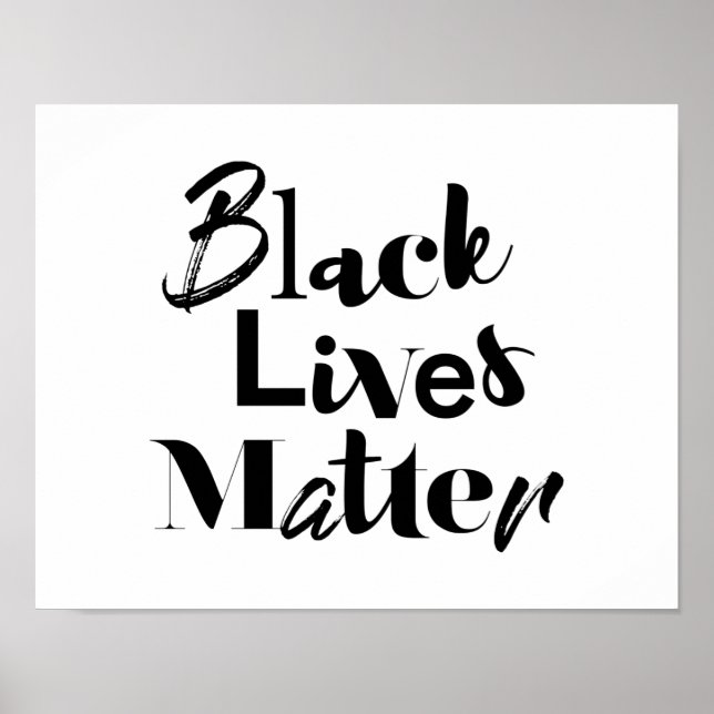Modern, djärv, annorlunda design Svarta liv Poster (Framsidan)