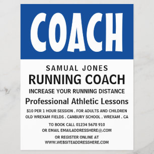 Modern djärv, atletisk lärdom av Advert Flyer