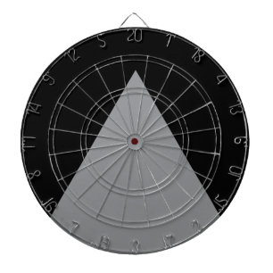 Modern, djärv, enkel, trendig, urban geometrisk ko darttavla