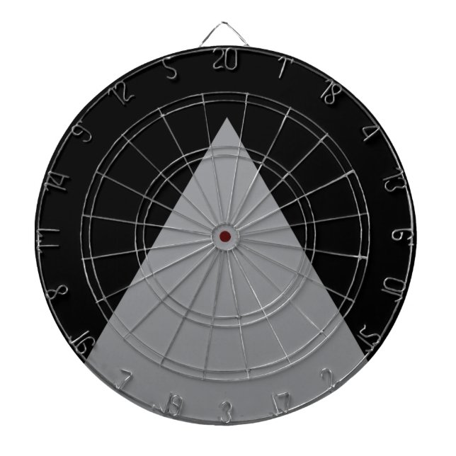 Modern, djärv, enkel, trendig, urban geometrisk ko darttavla (Framsidan)