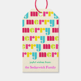 Modern djärv färgstark Personlig Presentetikett