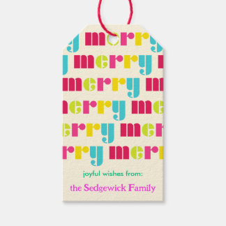 Modern djärv färgstark Personlig Presentetikett