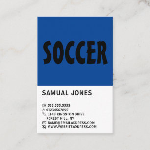 Modern djärv, fotbollsspelare/coach/Ref Visitkort