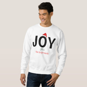 Modern djärv jour Enkel Elegant Julfamilj Lång Ärmad Tröja