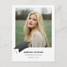 Modern djärv minimalistisk grad-anståndskap vykort