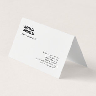 Modern djärv minimalistisk Professionell Visitkort