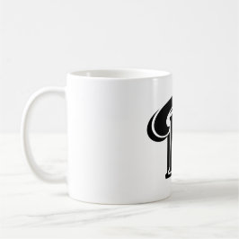 Modern djärv Monogram för Brev D Kaffemugg