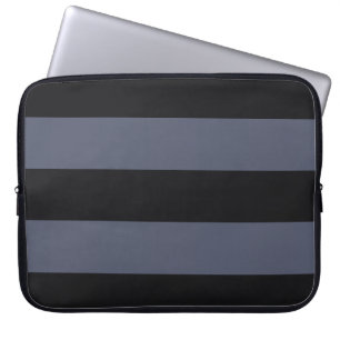 Modern djärv mörk - blått görar randig laptop sleeve