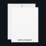 Modern djärv Namn på Grund Vita Lodrät Bröllop Tack Kort<br><div class="desc">Det moderna feta Namnen vid Grund Vita Lodrät Bröllop - tackkort</div>