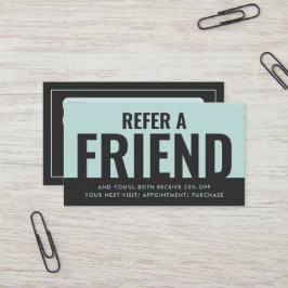 Modern djärv och enkel hänvisning till ett vänligt visitkort