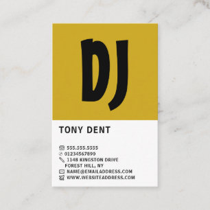 Modern djärv, Professionell DJ Visitkort