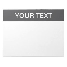 Modern djärv redigerbar Namn, företag eller varumä Anteckningsblock