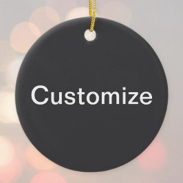 Modern djärv redigerbar Namn, företag eller varumä Julgransprydnad Keramik