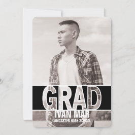 Modern djärv tillkännagivande för studenten