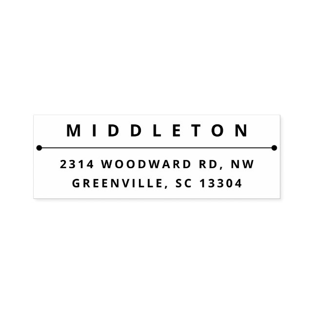 Modern djärv typ självfärgande stämpel (Design)