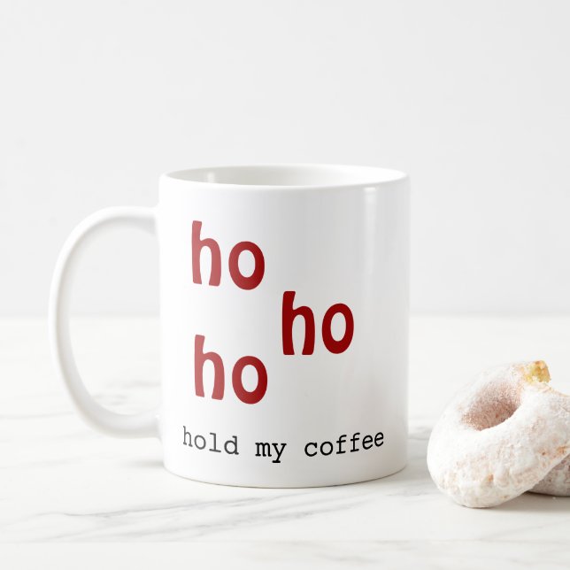 Modern djärv typografi - jul kaffemugg (Med munk)