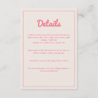 Modern djold Shock rosa Fuchsia Retro Vibes Bröllo