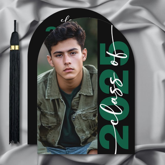 Modern djold Typography Arch Grad Announcement Inbjudningar (Modern Bold Typography Arch Grad Announcement)