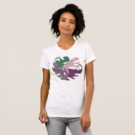 Modern djungel tropisk Monstera färgglada blad T Shirt