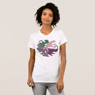 Modern djungel tropisk Monstera färgglada blad T Shirt