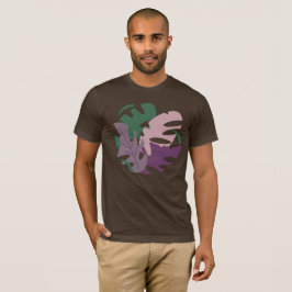 Modern djungel tropisk Monstera färgglada blad T Shirt