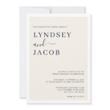 Modern djup marin blå och Cream Bröllop