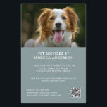 Modern Djuromsorg Sitta Service Photo Business Flygblad<br><div class="desc">Modern Djuromsorg Service Business Flyer för barnvakt,  hundvalkare,  hund groomer,  djuromsorg och mycket annat. Fullständigt anpassade - ändra foton,  text och URL för QR-koden så att den passar ditt djuromsorga företag!</div>