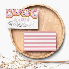 Modern Donut Baby Shower Sprinkle Bokar för Baby Tilläggskort