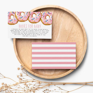 Modern Donut Baby Shower Sprinkle Bokar för Baby Tilläggskort