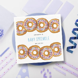 Modern Donut Boys Baby Shower Sprinkle Pappersservett