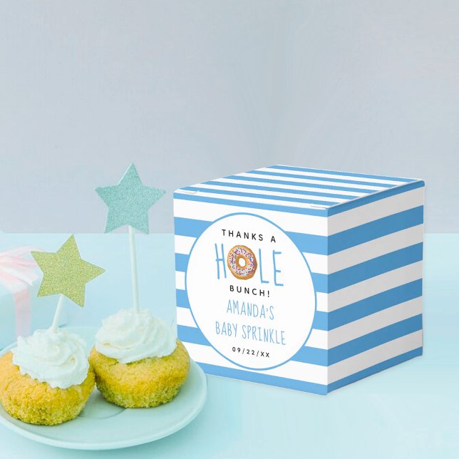 Modern Donut Boys Baby Shower Sprinkle Presentaskar (Skapare uppladdad)