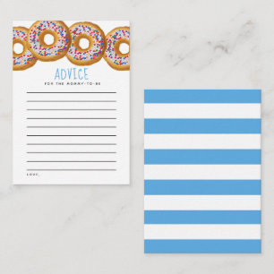 Modern Donut Boys Baby Shower Sprinkle Rådkort