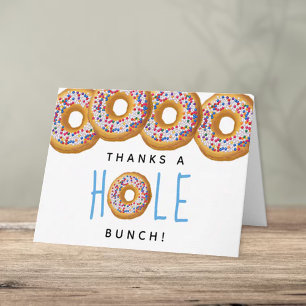 Modern Donut Boys Baby Shower Sprinkle Tack Kort