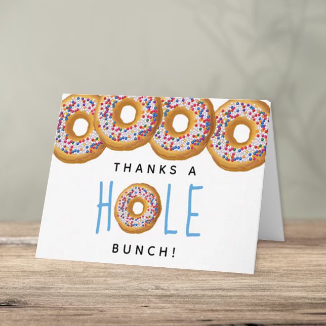 Modern Donut Boys Baby Shower Sprinkle Tack Kort (Skapare uppladdad)